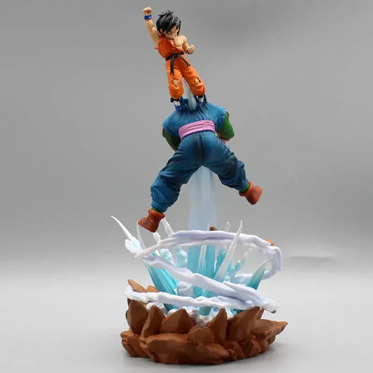 OBA Dragon Ball Goku Kid vs King Piccolo figurine sculpture, detailed anime character statue from the popular Dragon Ball series