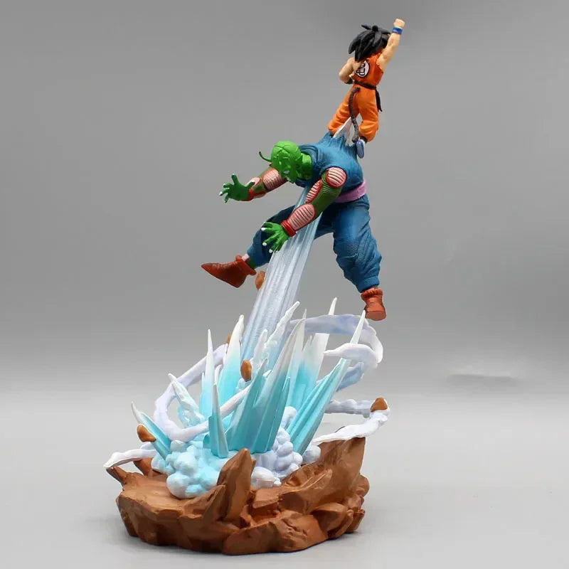 OBA Dragon Ball Goku Kid and King Piccolo figurines showing detailed sculpting and vibrant colors on display.
